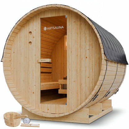 Sauna a botte Spitzbergen con riscaldatore per sauna