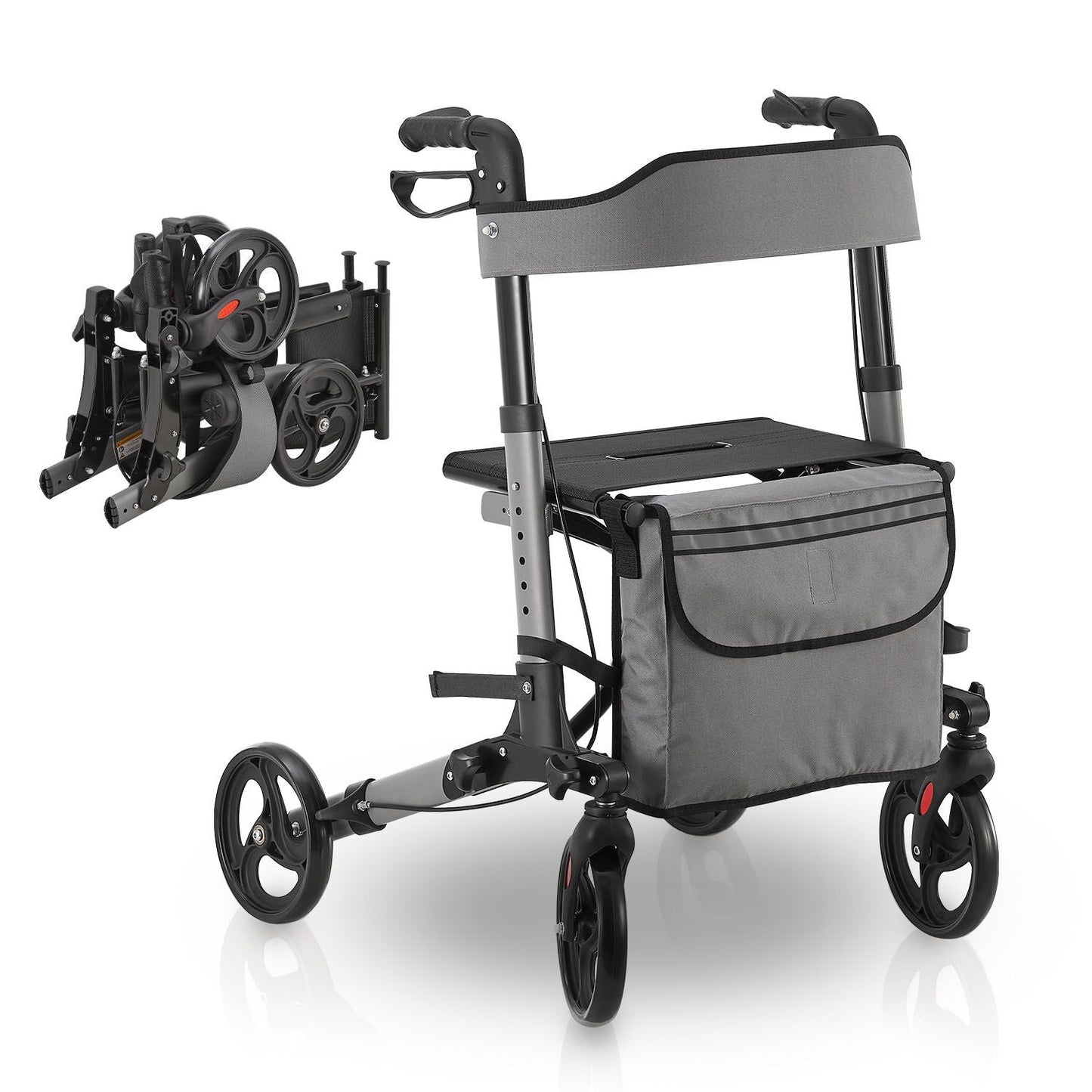 Rollator Vital in alluminio con sedile