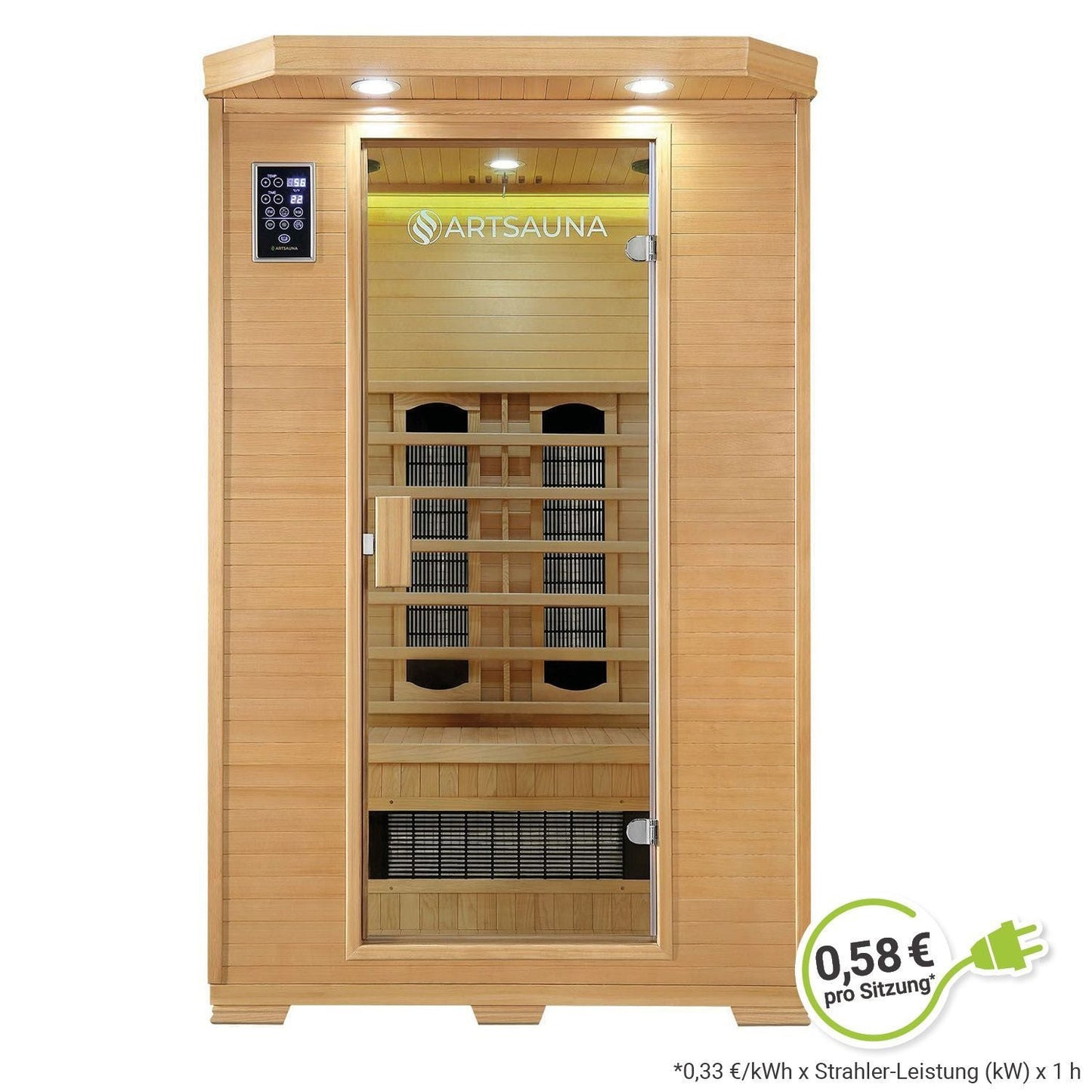 Cabina a infrarossi Oslo con radiatore in ceramica