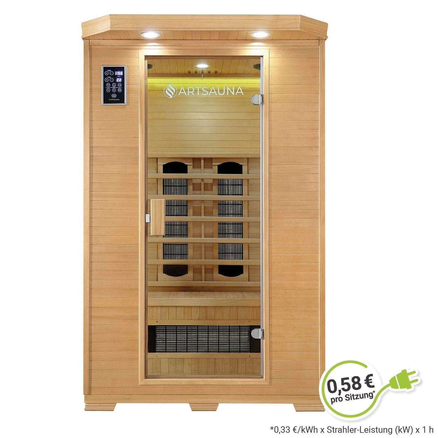Cabina a infrarossi Oslo con radiatore in ceramica