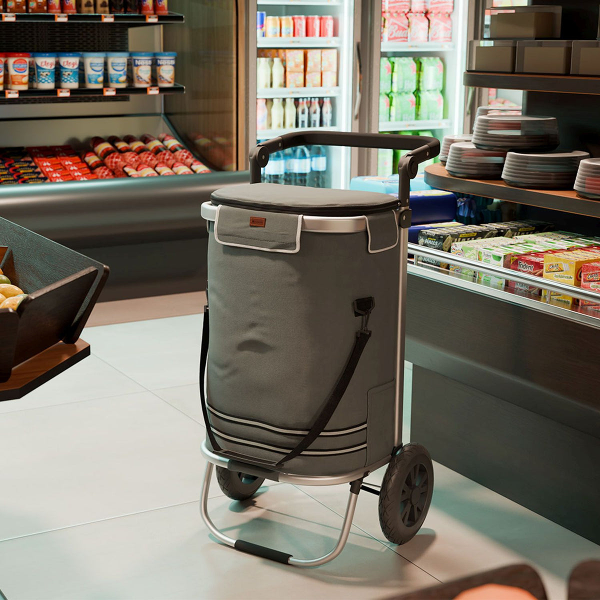 Carrello spesa 3in1 - capacità 56 L