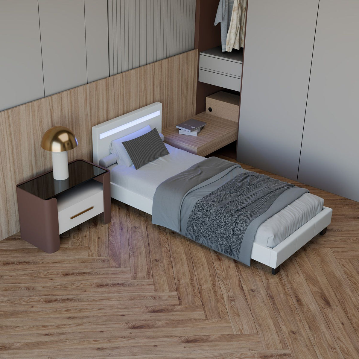 Letto imbottito Paris
