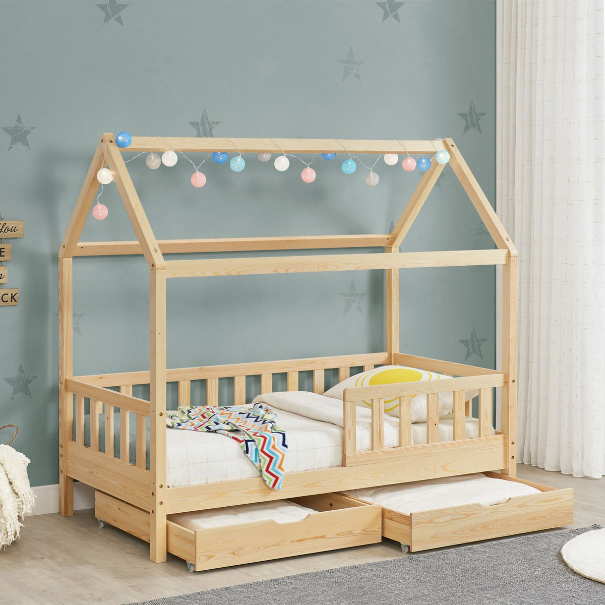Letto per bambini Marli 80 x 160 cm con rete