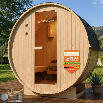 Sauna a botte Spitzbergen con riscaldatore per sauna