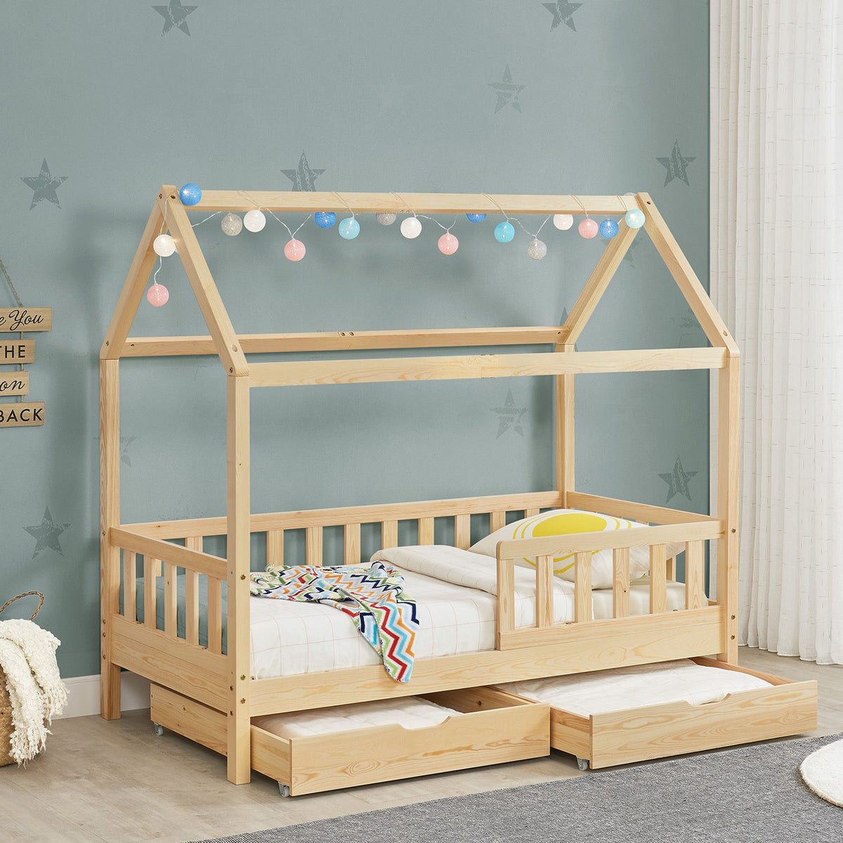 Letto per bambini Marli 90 x 200 cm con rete