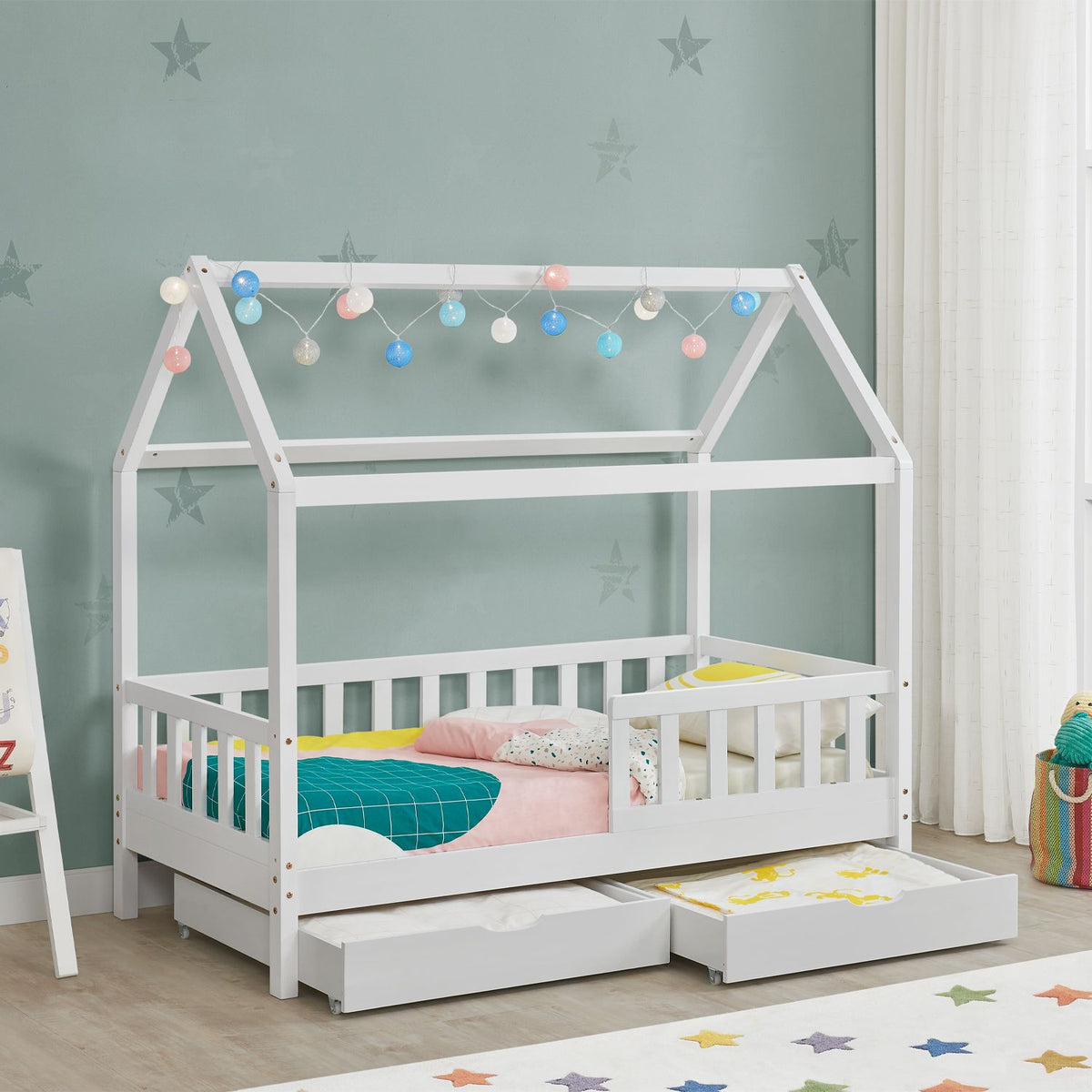 Letto per bambini Marli 80 x 160 cm con rete