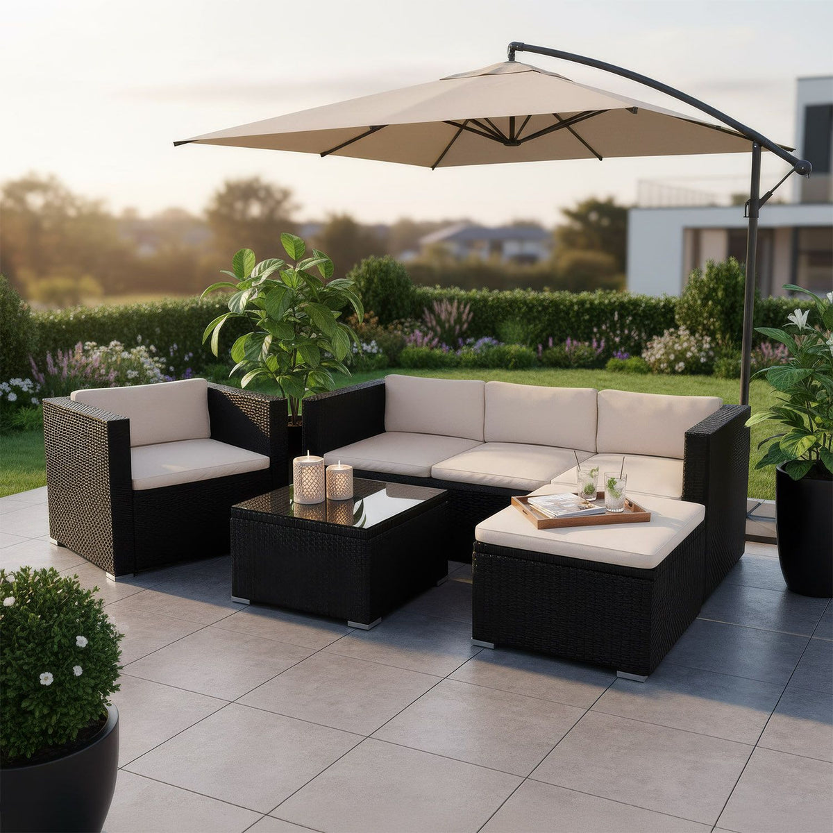 Salotto in polyrattan Punta Cana