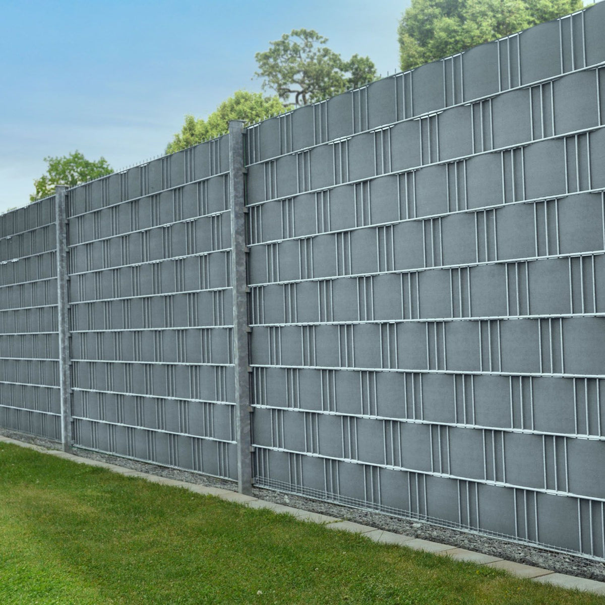Schermo privacy per recinzione a doppio e singolo picchetto