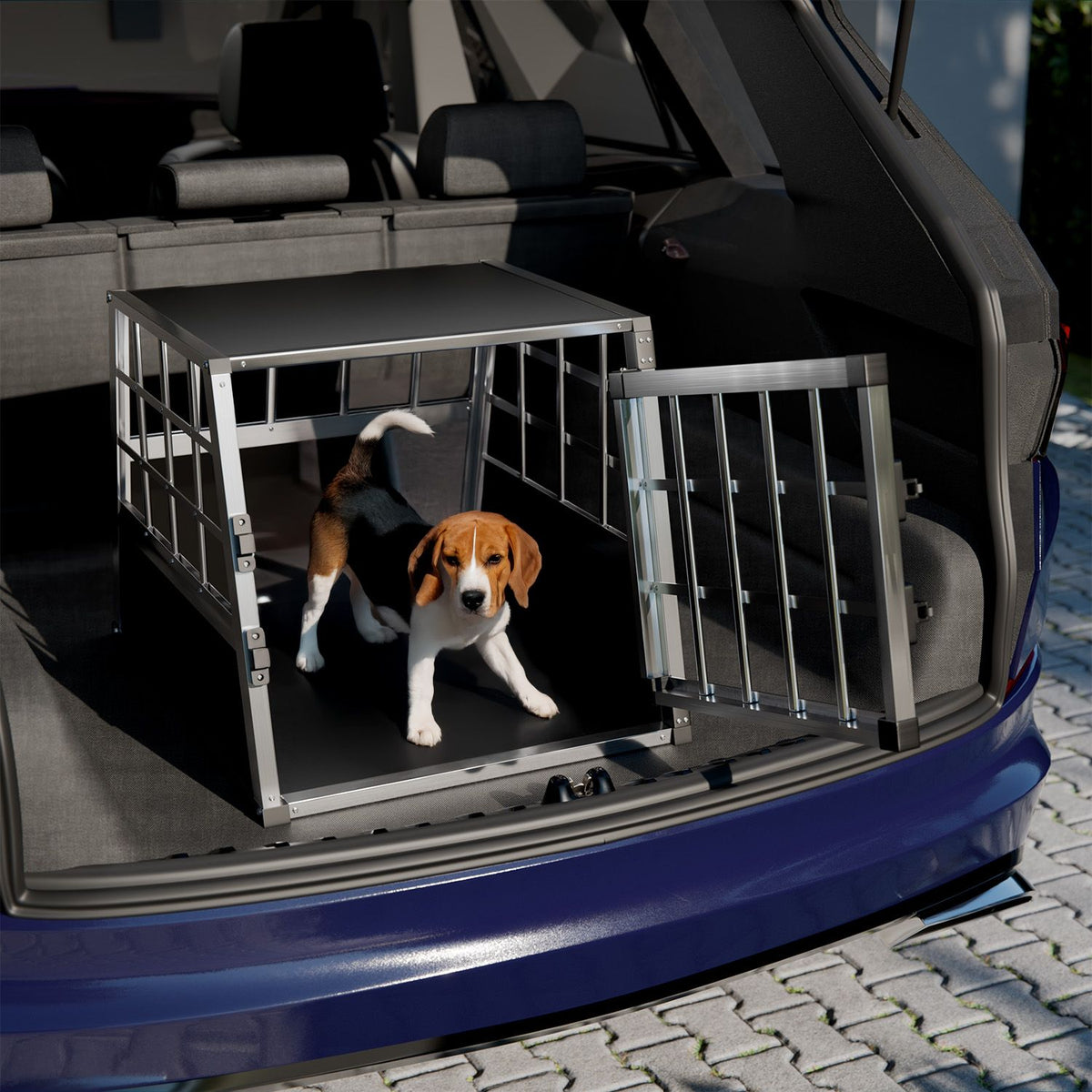 Cassa per cani per l'auto