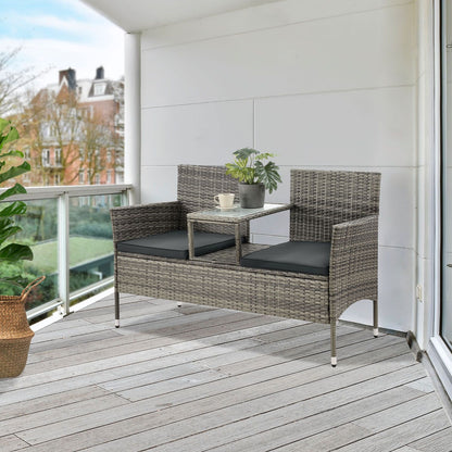 Panca in polyrattan Monaco