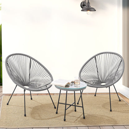 Set di mobili da balcone Ostana 3 pezzi