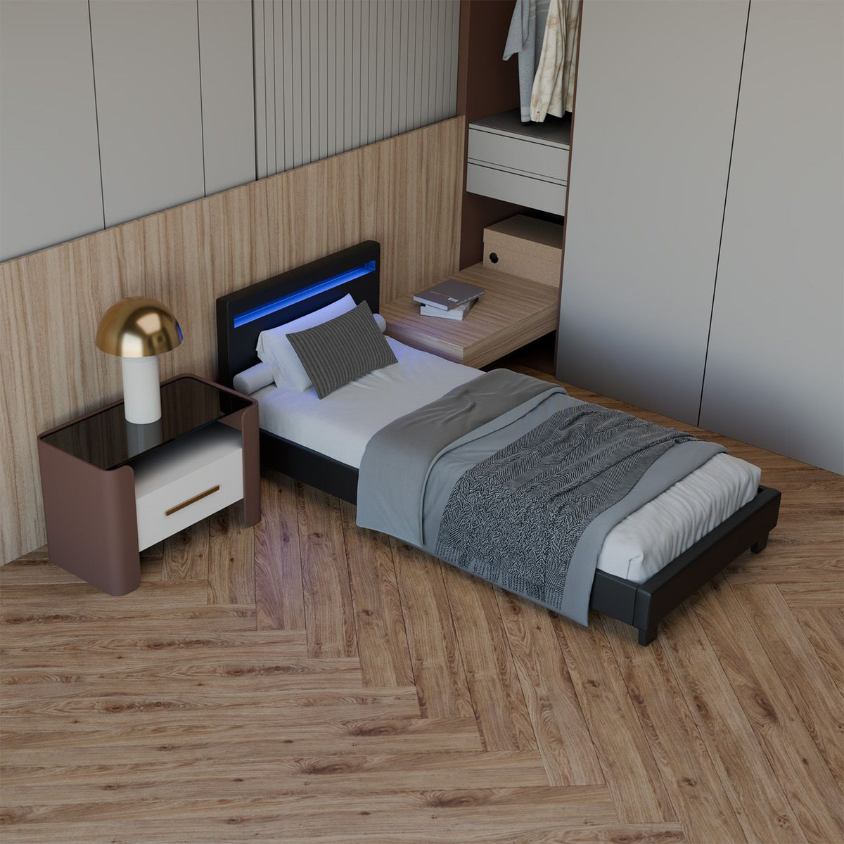 Letto imbottito Paris