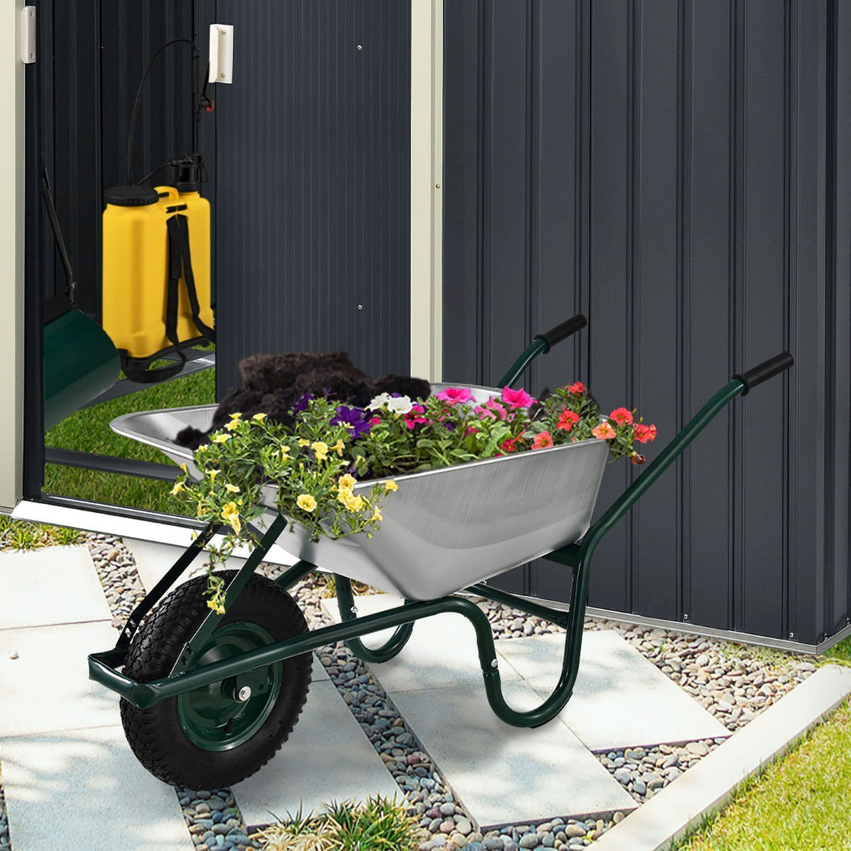 Carriola da giardino 100 L
