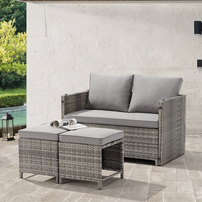 Mobili da giardino 2in1 in polyrattan Jamaica