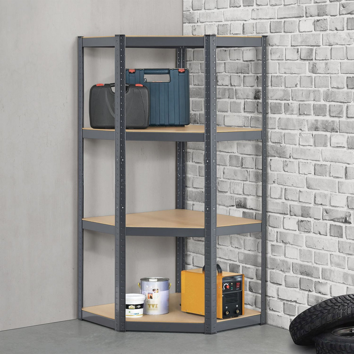 Scaffale ad angolo Corner Easy 160 x 75 x 40 - 75 cm
