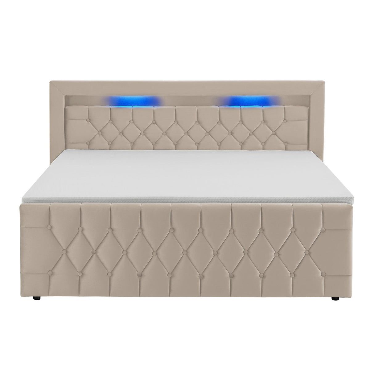 Letto a molle Leona - velluto