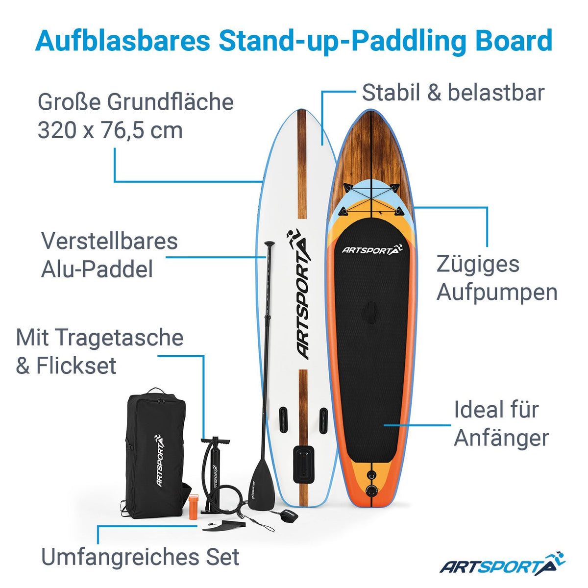 Stand Up Paddling Board - Set completo