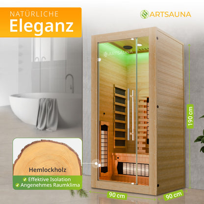 Cabina a infrarossi Kiruna 90 Premium