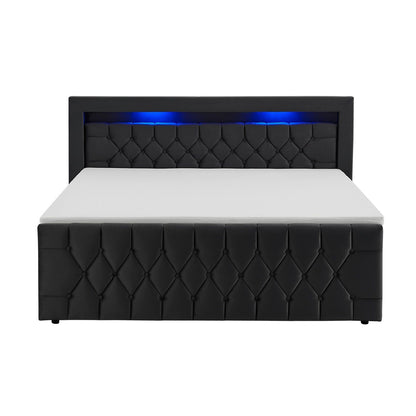 Letto a molle Leona - velluto