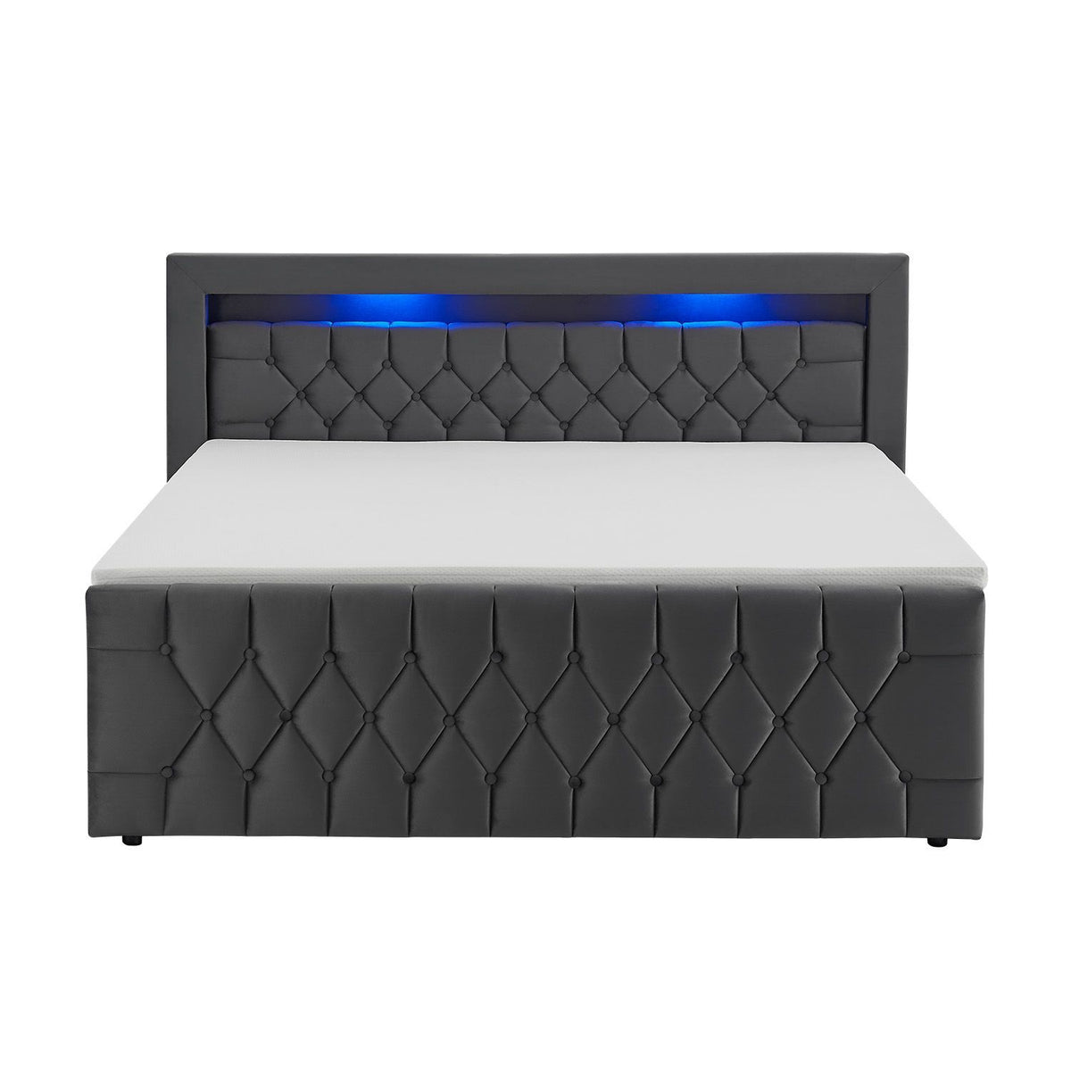 Letto a molle Leona - velluto
