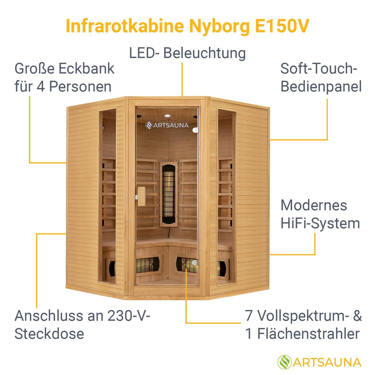 Cabina a infrarossi Nyborg E150V