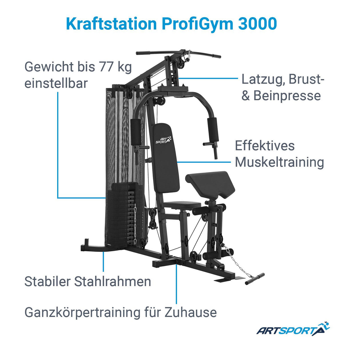 Stazione pesi ProfiGym 3000