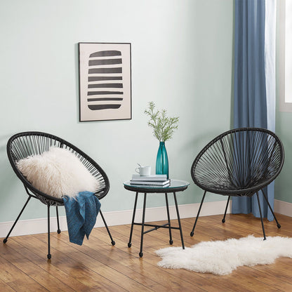 Set di mobili da balcone Ostana 3 pezzi