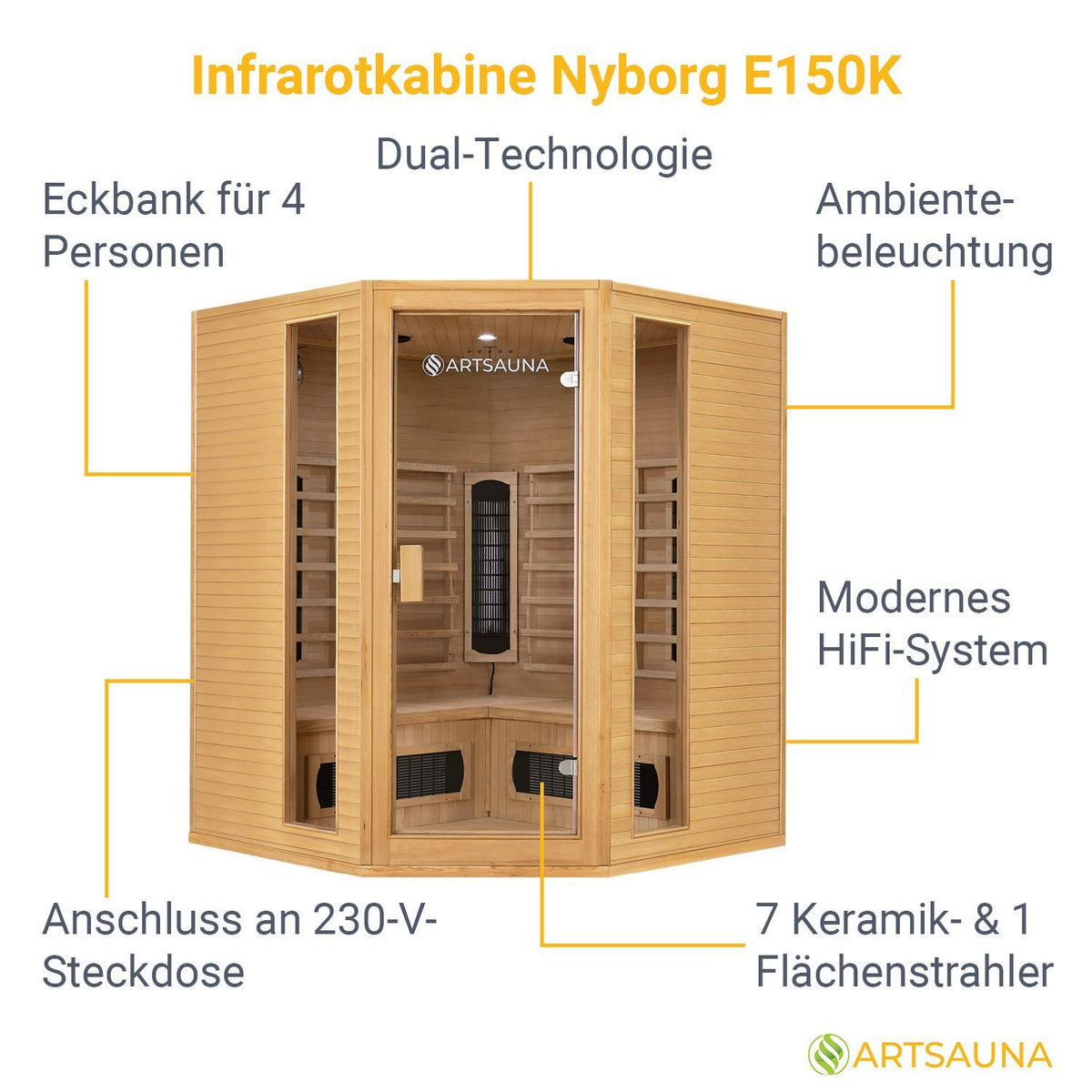 Cabina a infrarossi Nyborg E150K