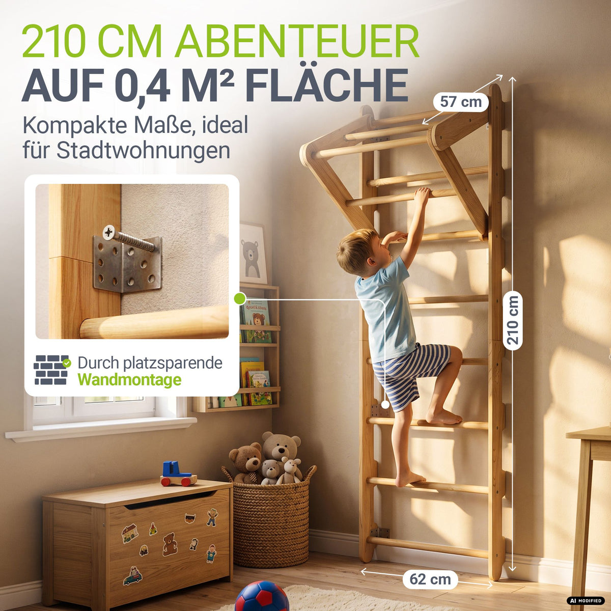 Parete attrezzata per bambini