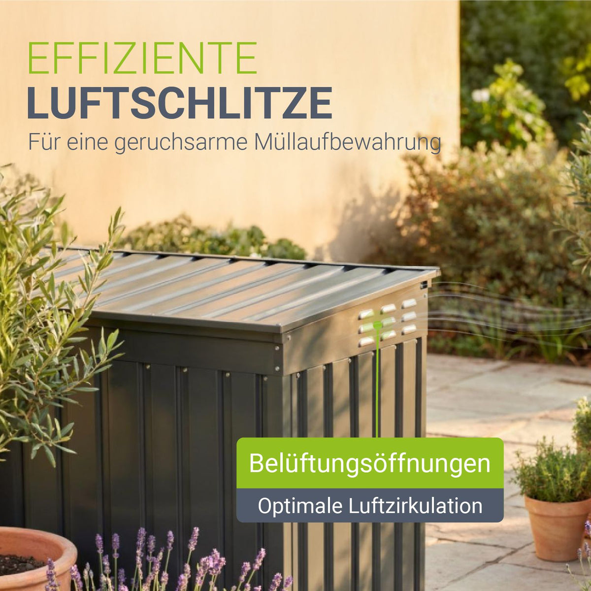 Contenitore per rifiuti Namur 1 , 9 m²
