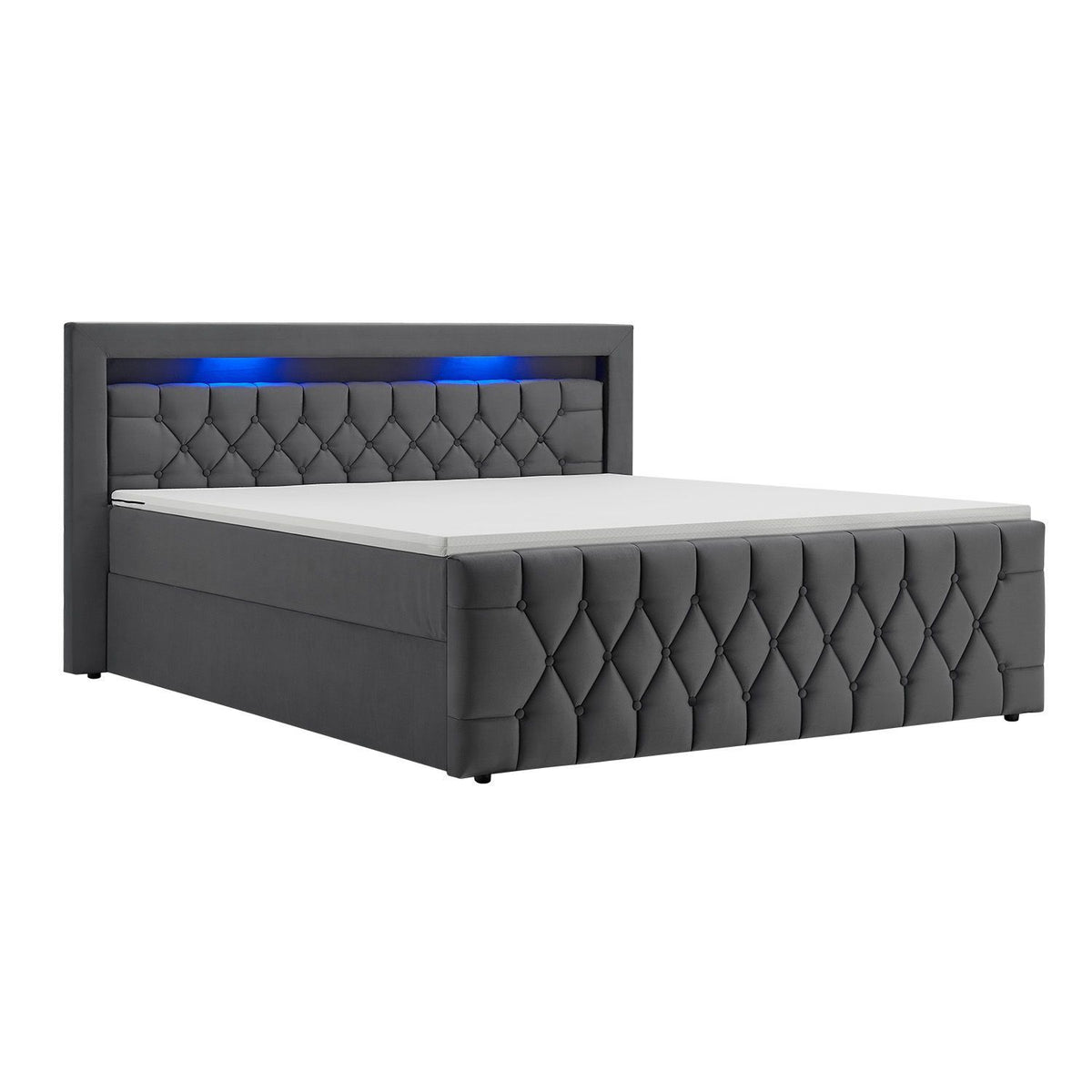 Letto a molle Leona - velluto