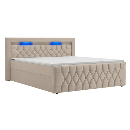 Letto a molle Leona - velluto