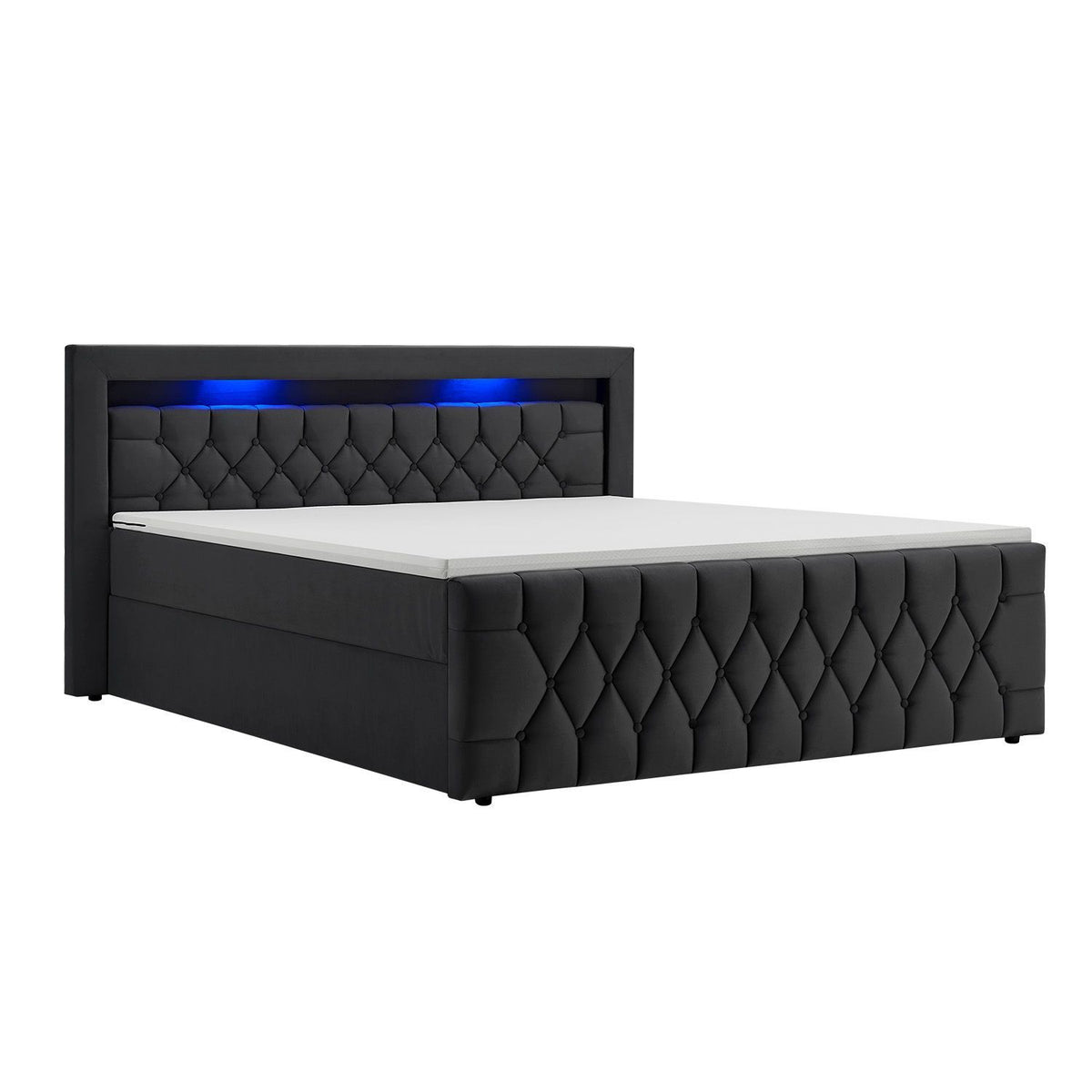 Letto a molle Leona - velluto