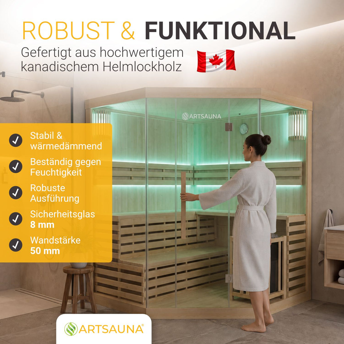 Sauna interna Espoo 200 Premium