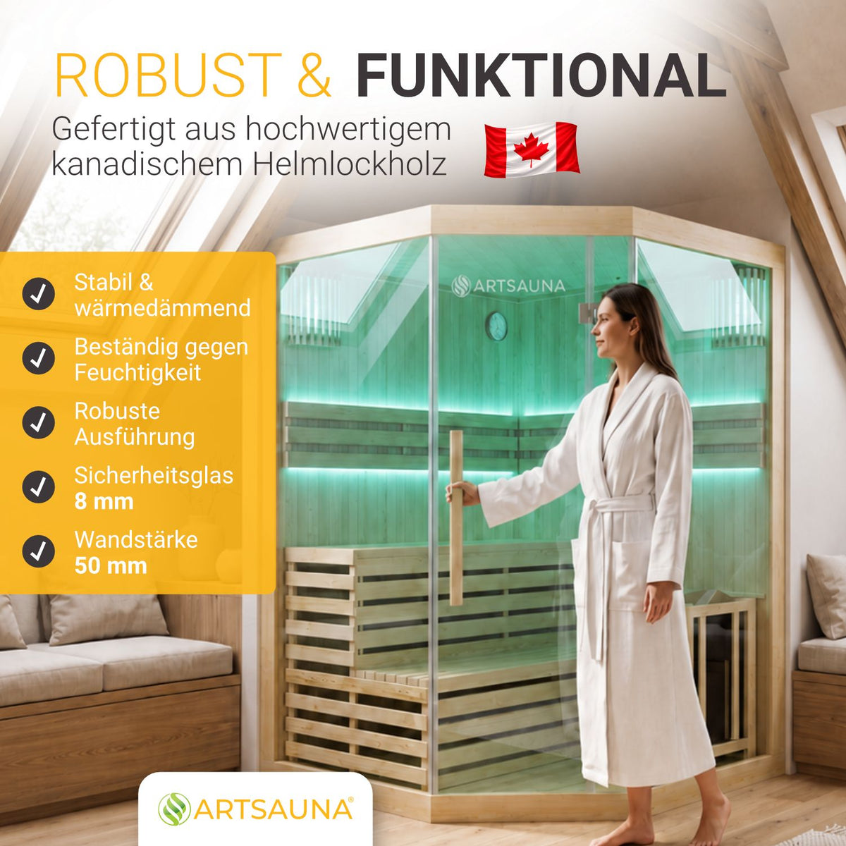 Sauna interna Espoo 150 Premium