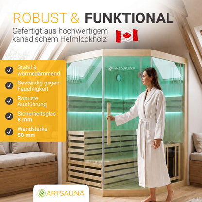Sauna interna Espoo 150 Premium