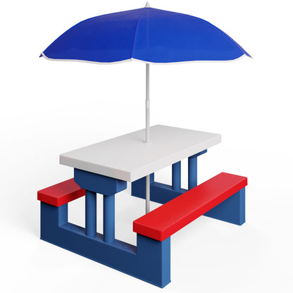 Set Sedie con Tavolo per bambini incluso ombrellone