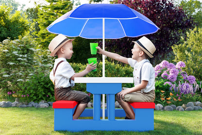 Set Sedie con Tavolo per bambini incluso ombrellone