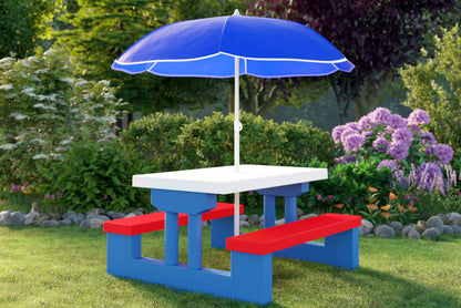 Set Sedie con Tavolo per bambini incluso ombrellone