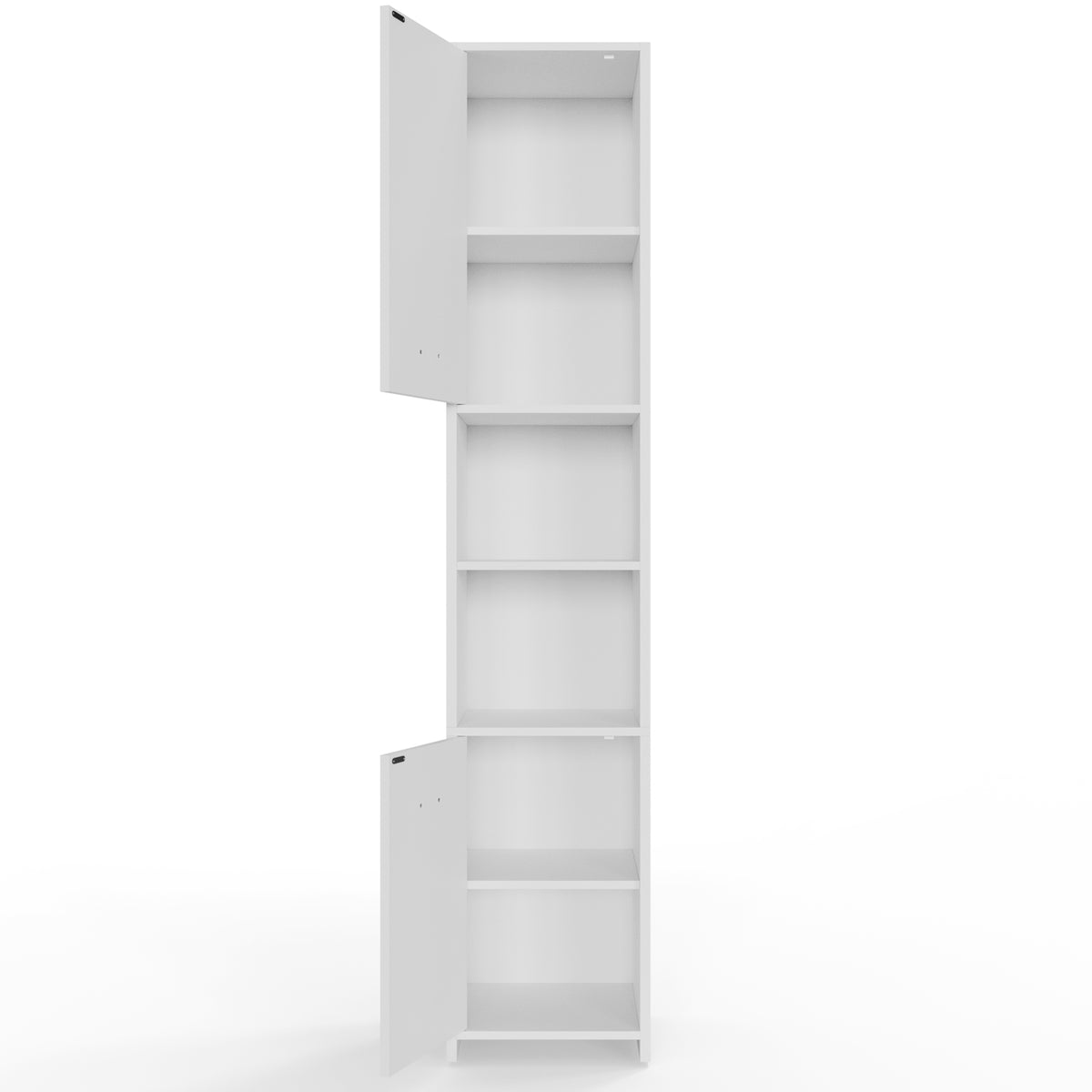 Armadio da bagno bianco 180x30x30cm mobile alto
