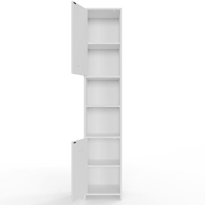Armadio da bagno bianco 180x30x30cm mobile alto