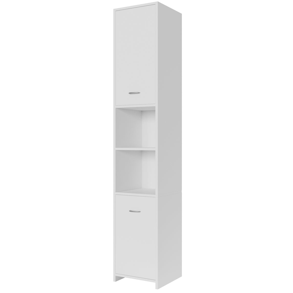 Armadio da bagno bianco 180x30x30cm mobile alto