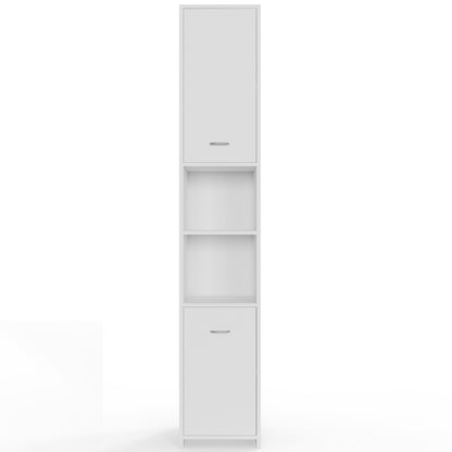 Armadio da bagno bianco 180x30x30cm mobile alto