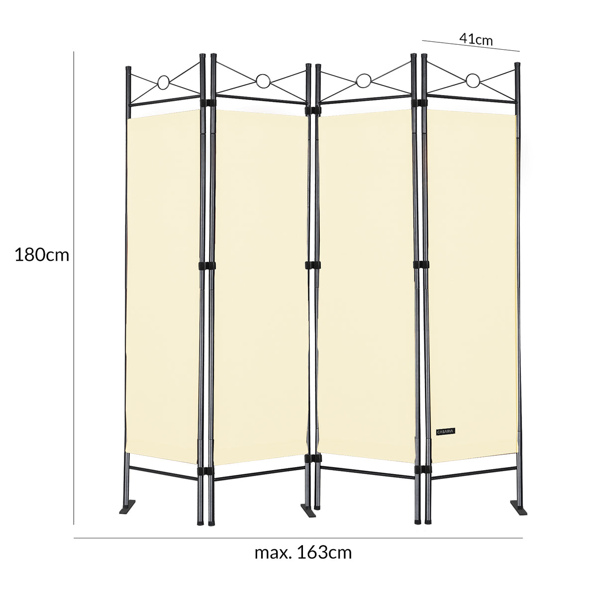 Paravento crema 180x163cm