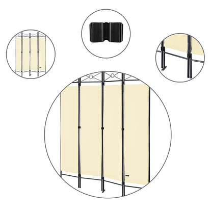 Paravento crema 180x163cm