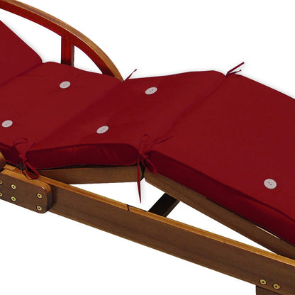 Materassino per sdraio rosso 195x55x5cm