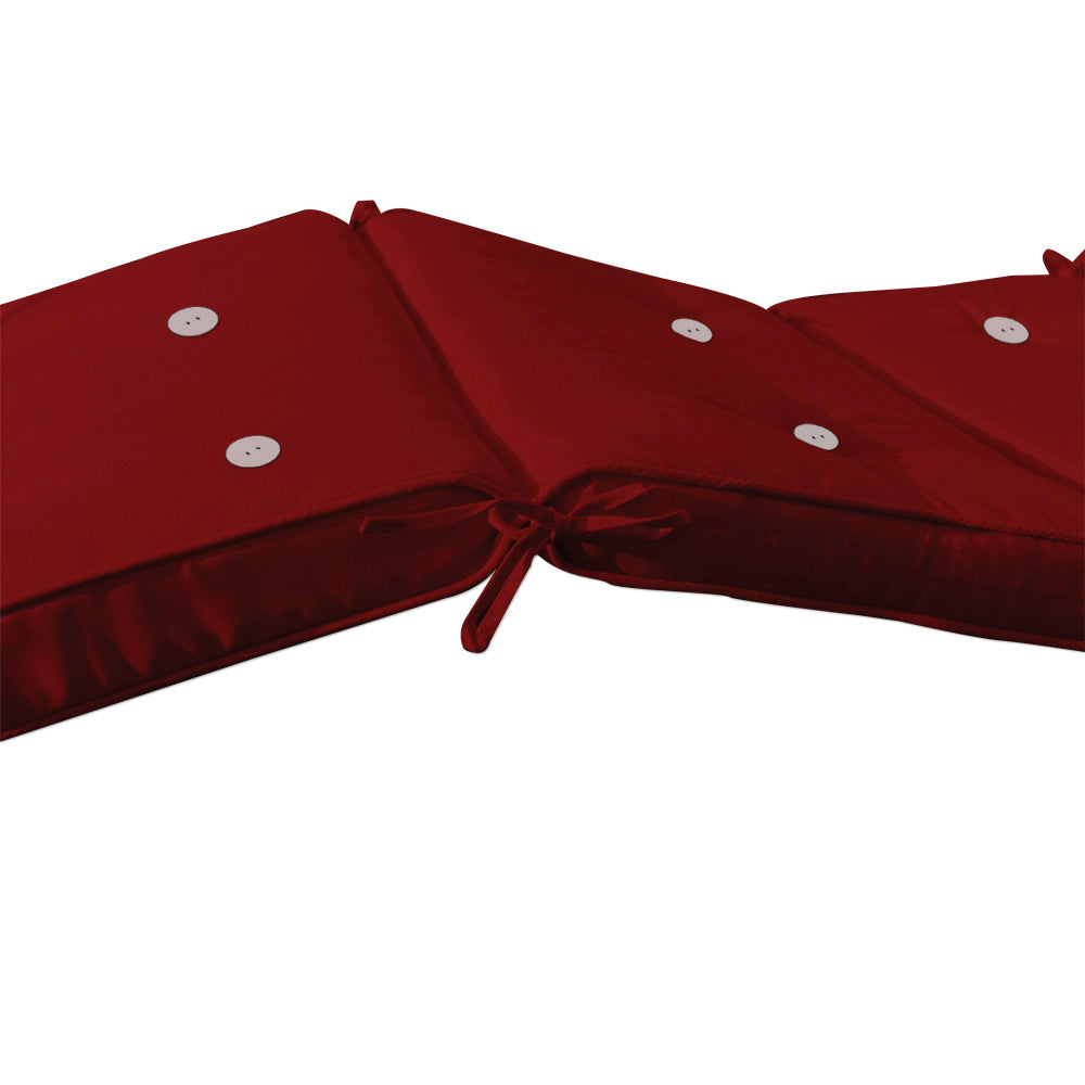 Materassino per sdraio rosso 195x55x5cm