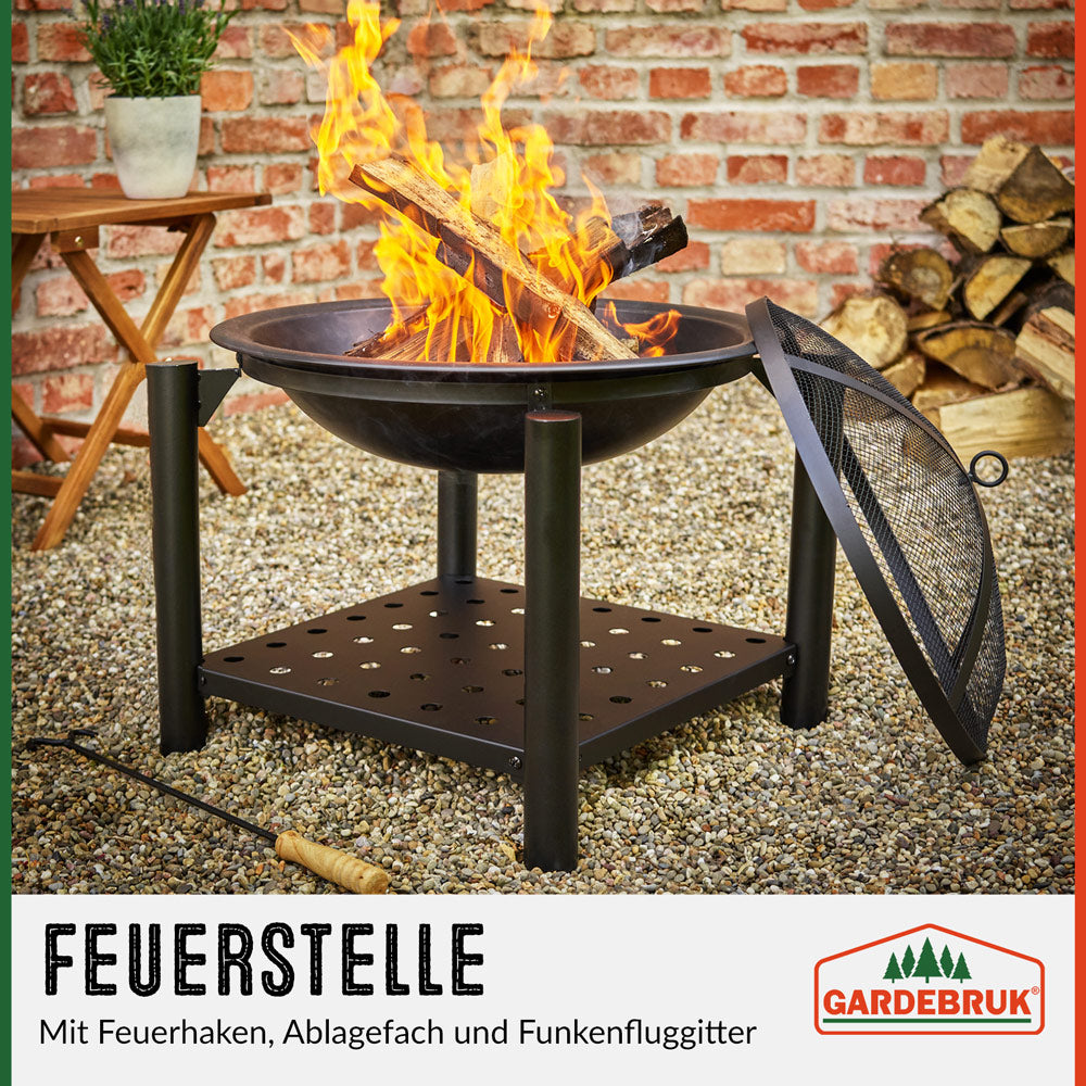 Braciere da giardino acciaio inox Ø55cm