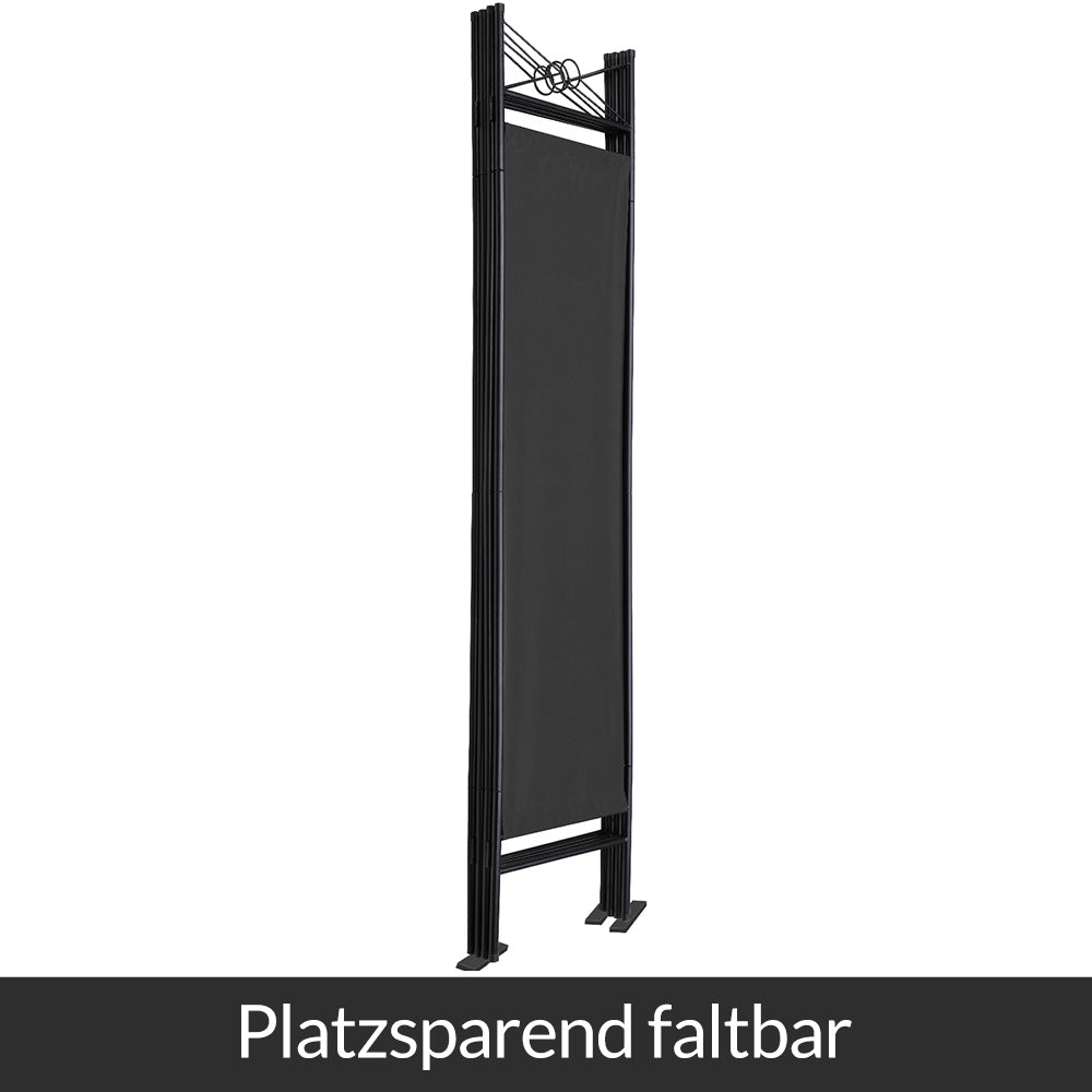 Paravento nero 180x163cm