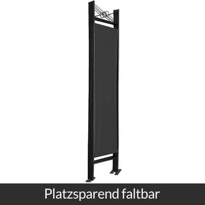 Paravento nero 180x163cm